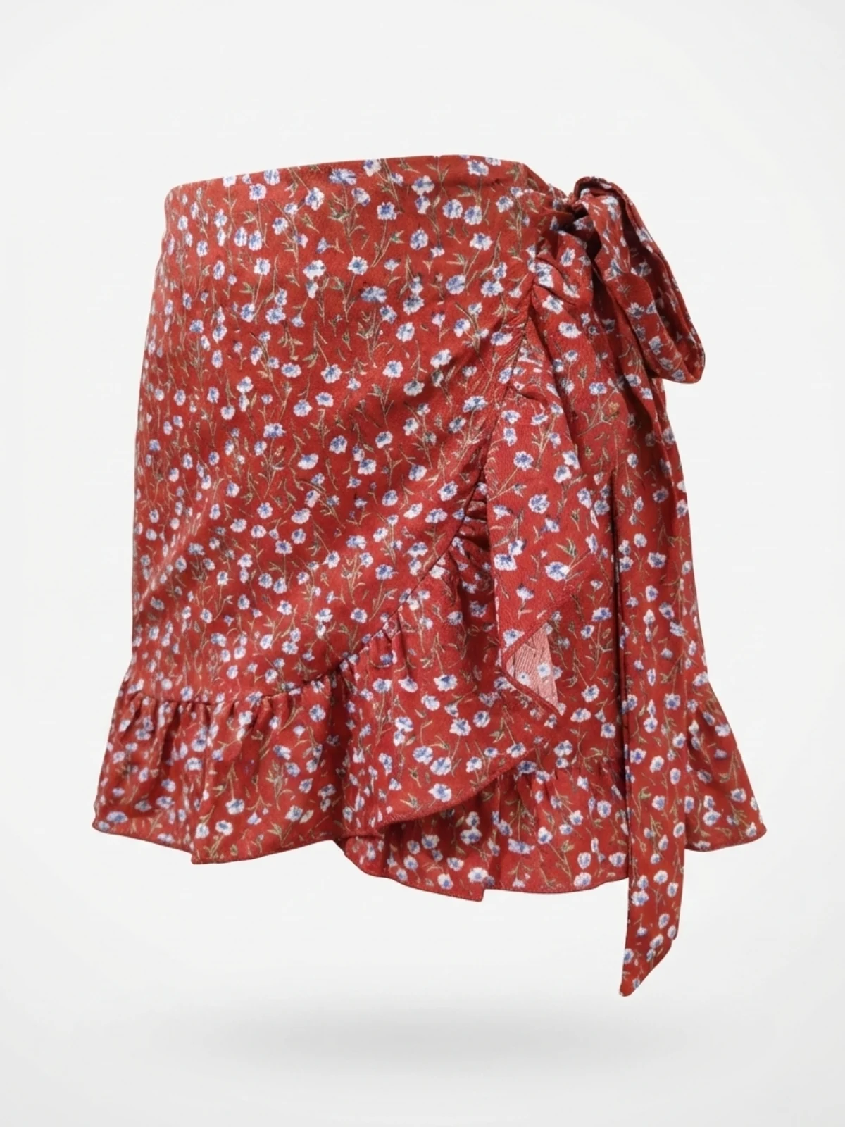 Mini Ruffle Tie Skirt